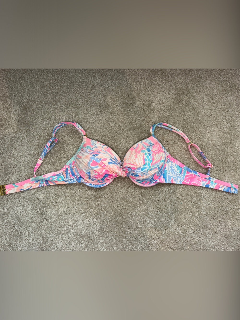Lilly Pulitzer Blossom Bikini Top Light Pascha Pink Aquadesiac